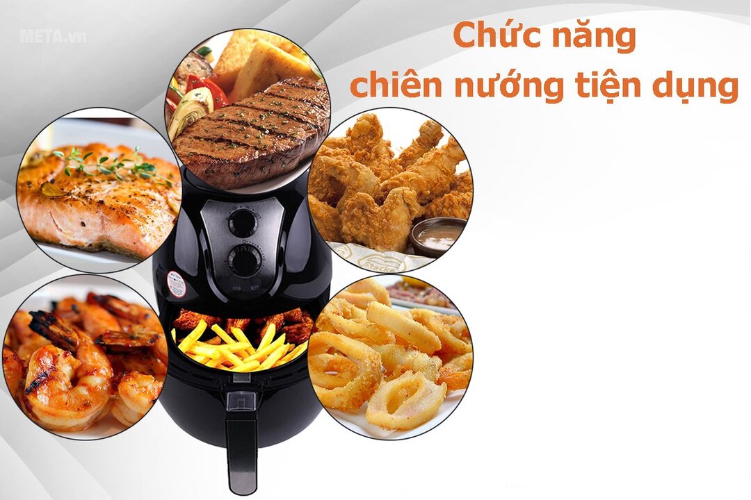 Chi tiết cách dùng nồi chiên không dầu Perfect
