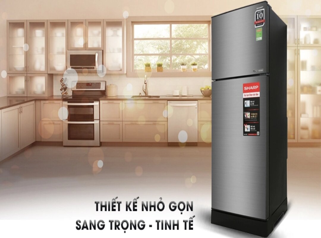 Tủ lạnh Sharp Inverter 197 lít SJ-X215V-SL