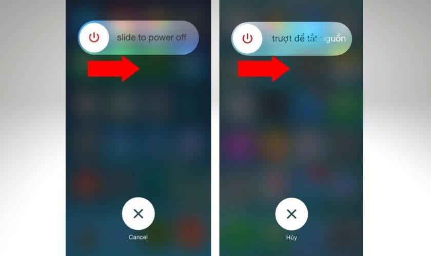 Khởi động lại điện thoại Iphone