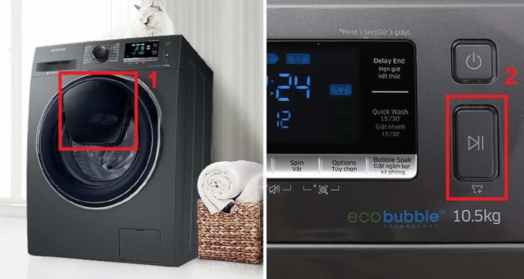 Cách khắc phục máy giặt Samsung báo lỗi PF