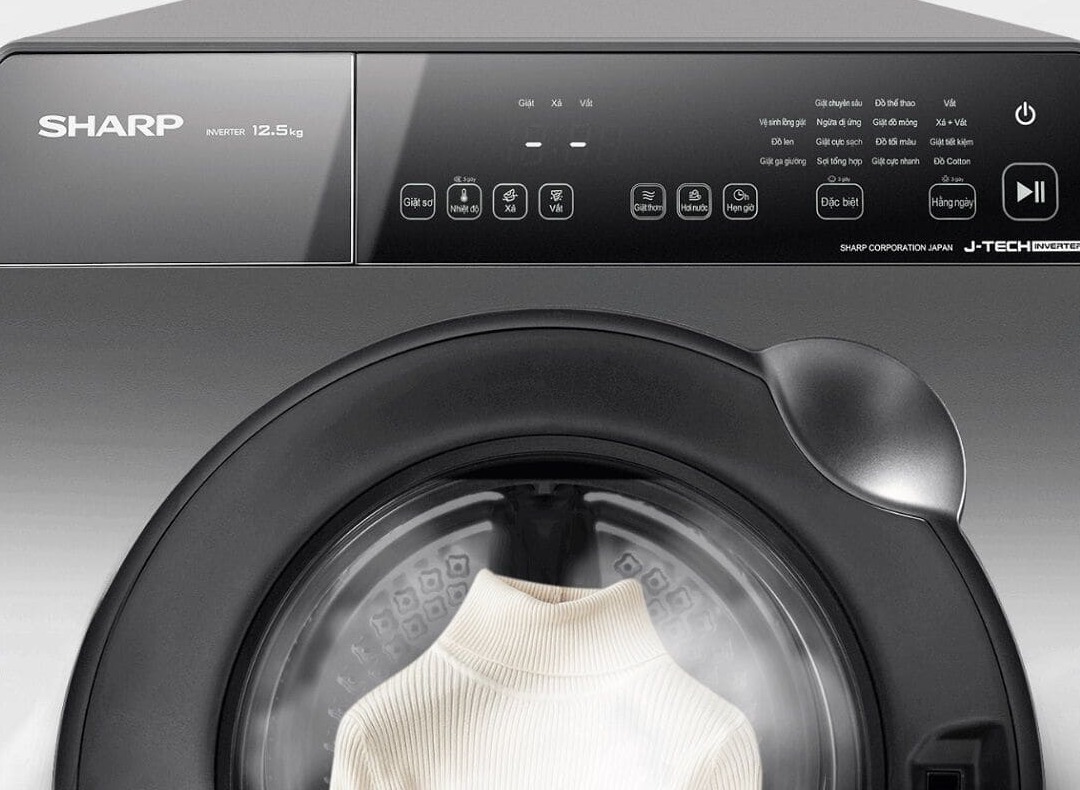 Tìm hiểu máy giặt Sharp lồng ngang