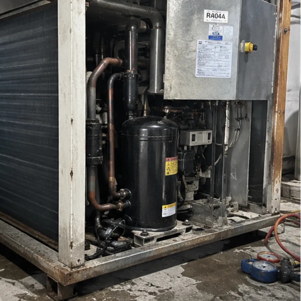 Xử lý xì dàn coil giải nhiệt & bảo dưỡng kho lạnh bảo quản hải sản tươi sống