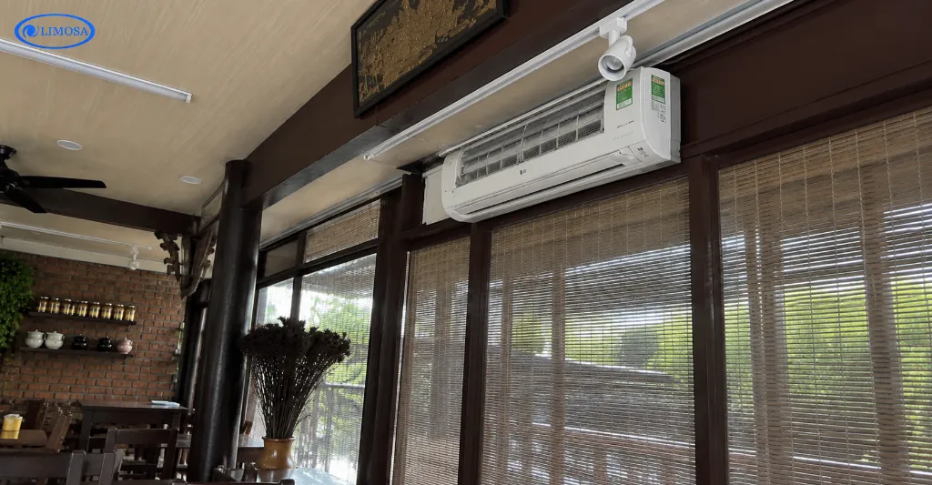 Toàn cảnh trước khi sửa máy lạnh quán Cà Phê Xưa