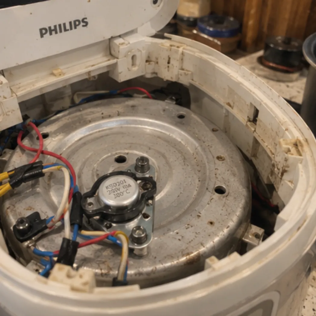 Sửa nồi chiên không dầu Philips không sáng đèn không quay quạt
