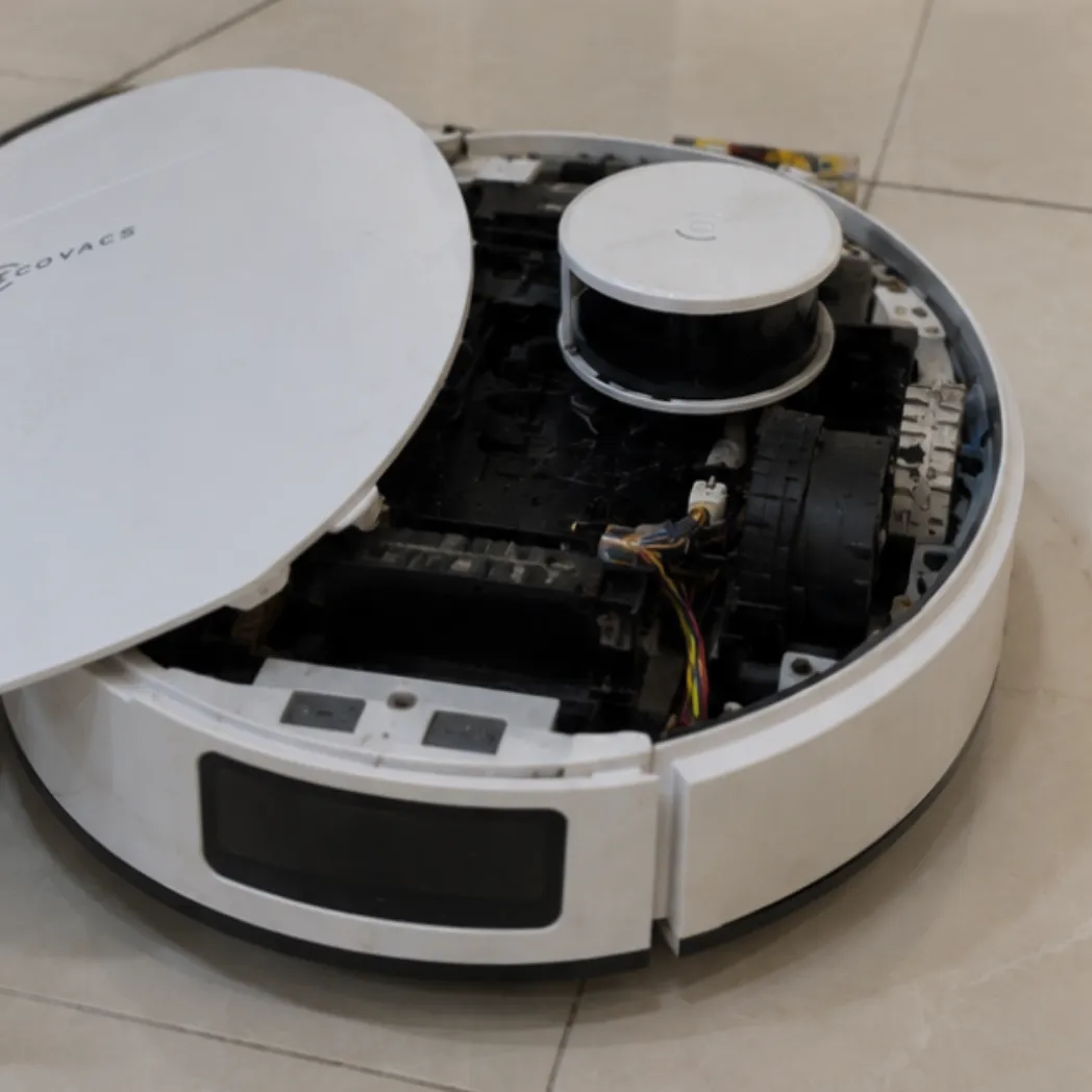 Sửa robot hút bụi Ecovacs Deebot báo lỗi kẹt cụm radar laser LDS
