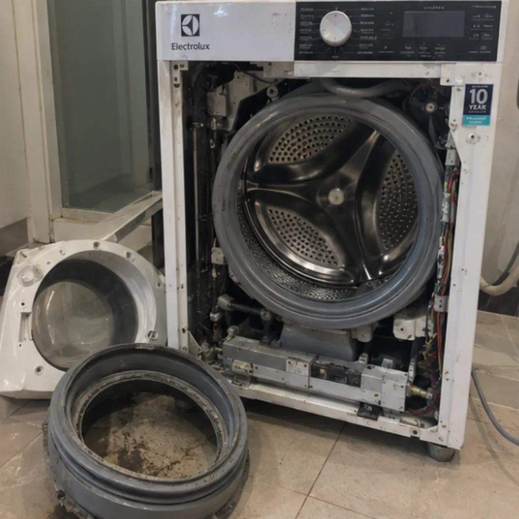 Sửa máy giặt Electrolux lồng ngang báo lỗi E20 không xả nước thải