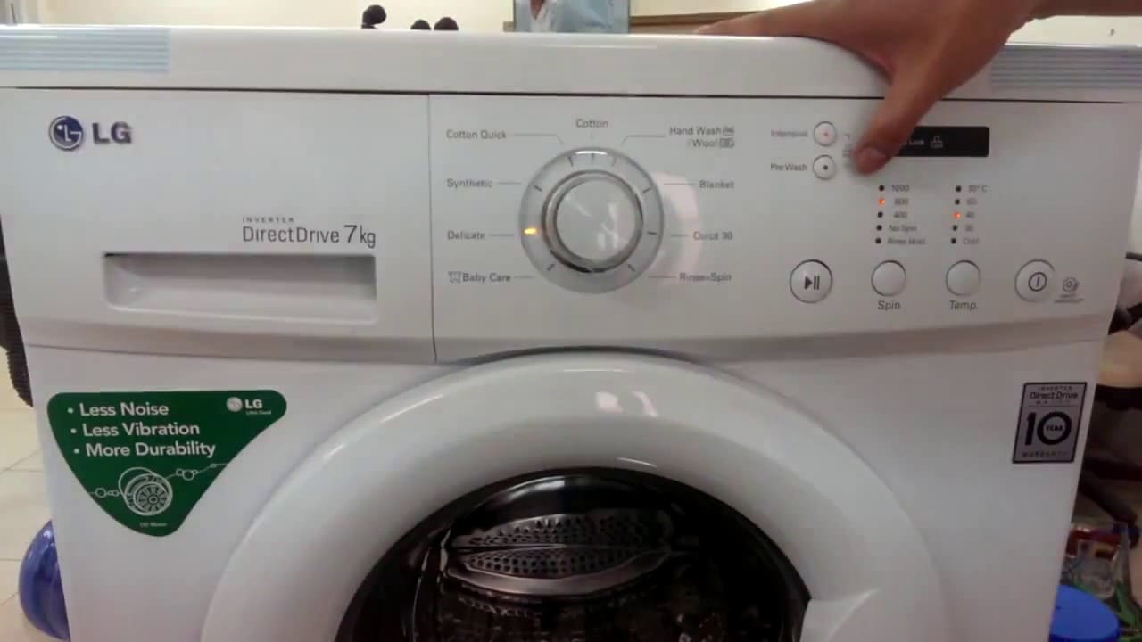 cách reset máy giặt lg