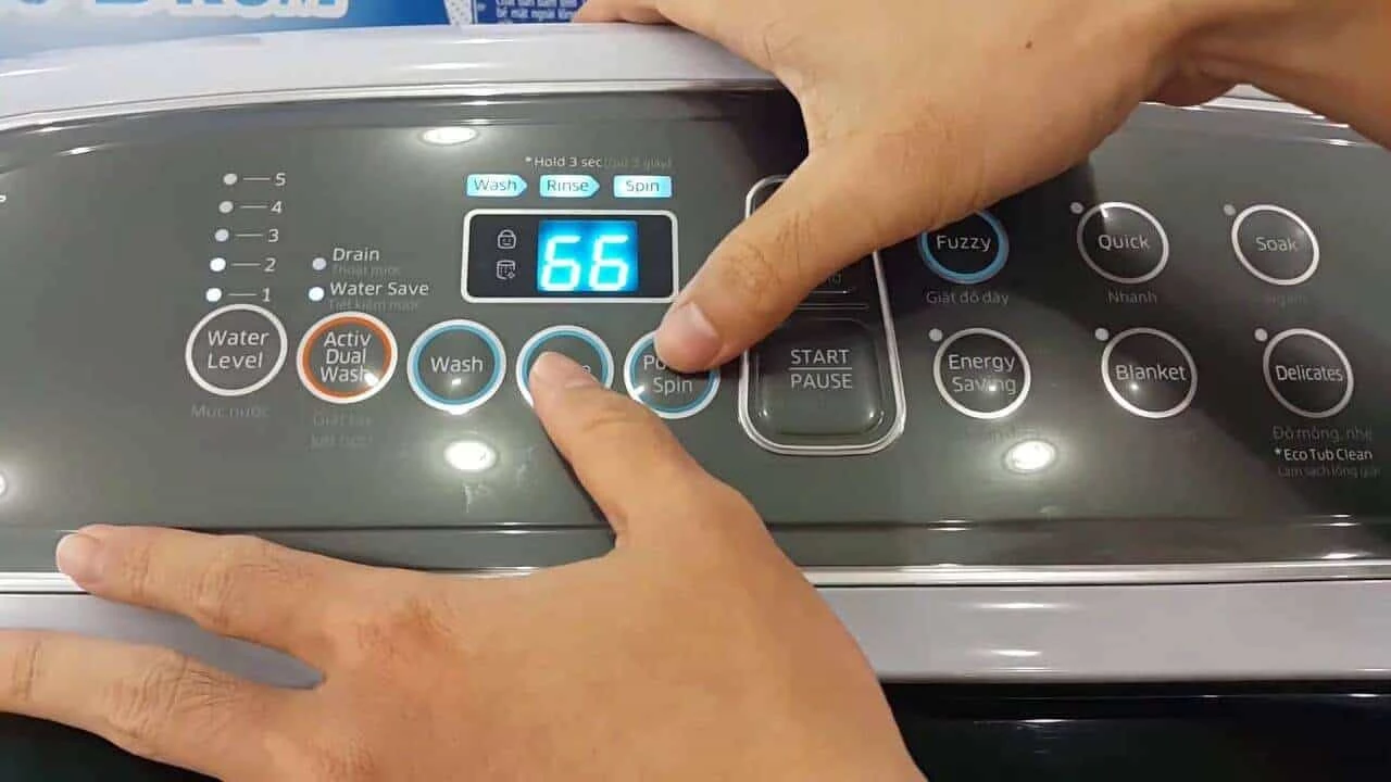 cách reset máy giặt sanyo