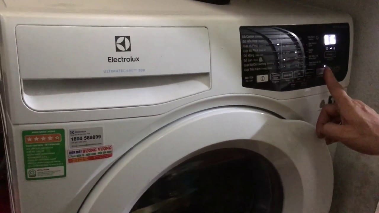 hướng dẫn sử dung máy giặt electrolux