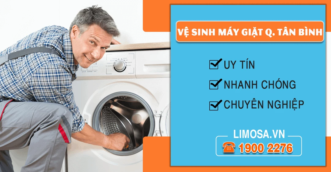 Dịch vụ vệ sinh máy giặt quận Tân Bình Limosa